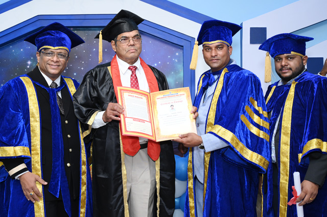 On Saturday, March 16th, 20 students from Grace Ministry Theological Bible College, Bangalore, which is associated with United Theological Research University, were awarded Certificates of B.Th by Bro Andrew Richard. 